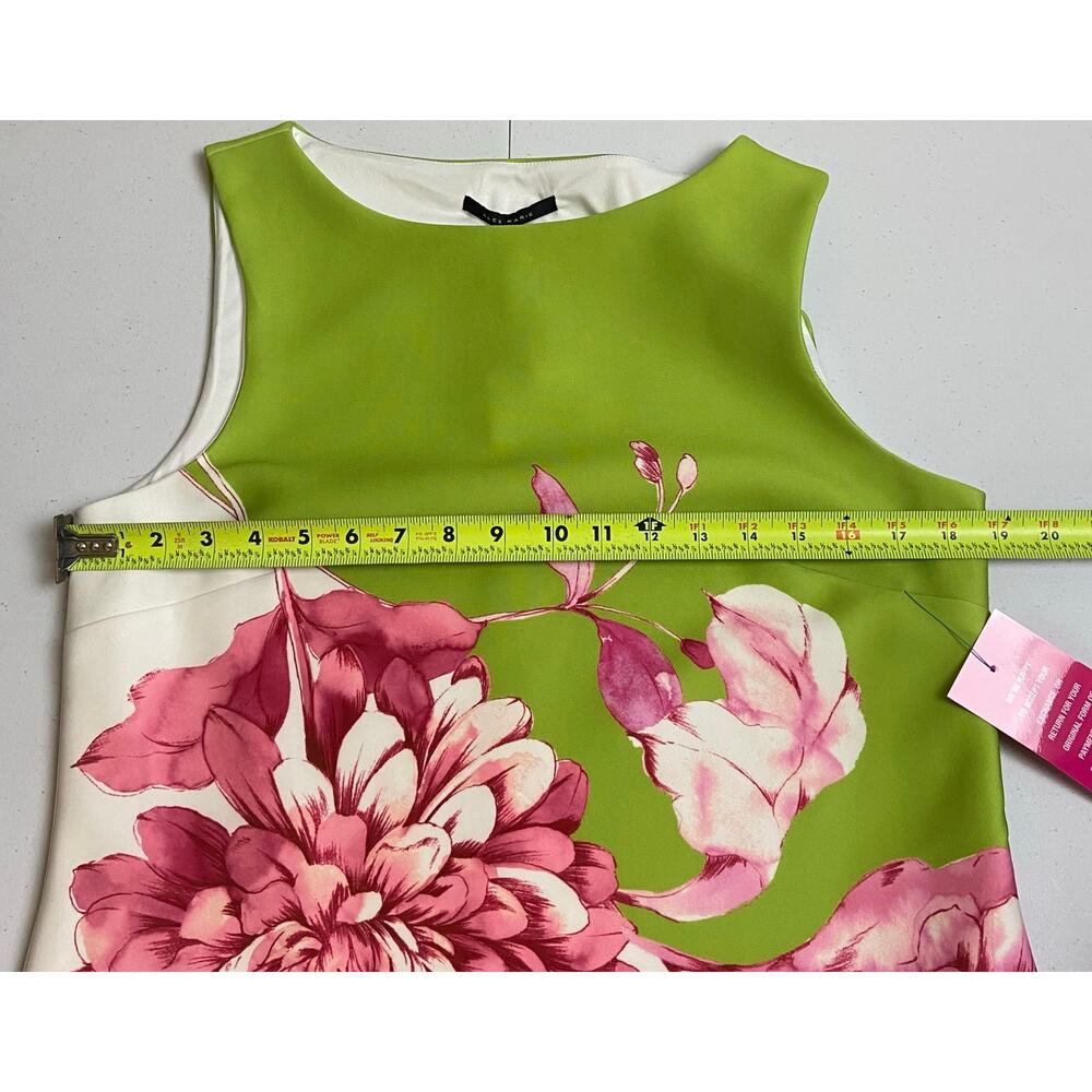 Alex Marie Green, Pink and Cream Floral Sheath Dress - Picture 11 of 12